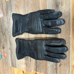 Olympia 410 Men's Gel pad Sport Gloves black leather motorcycle gloves medium